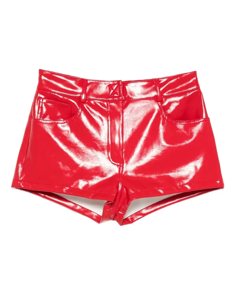 Norma Kamali Shorts mit Glanzoptik - Rot Rot