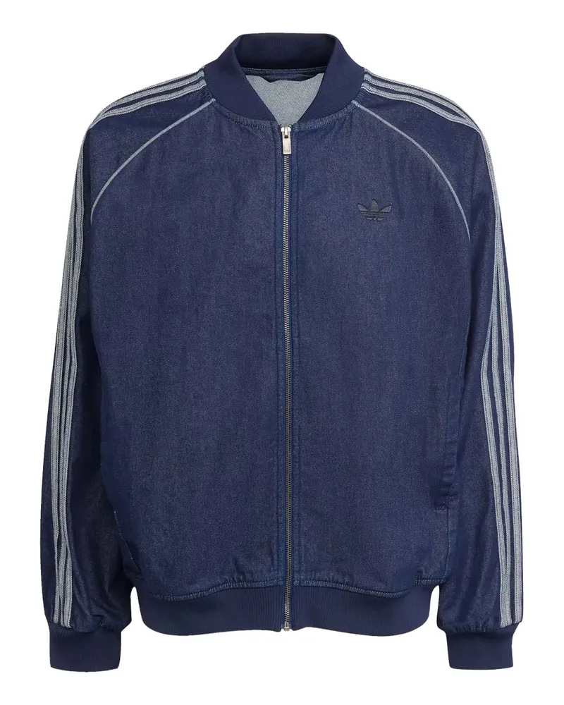 adidas Bomberjacke mit drei Streifen - Blau Blau