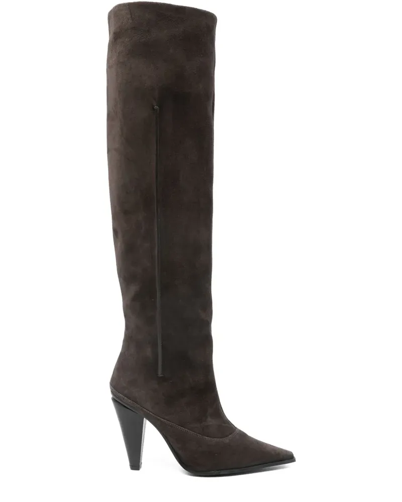 FESTA Milano Valeska Stiefel mit hohem Absatz 95mm - Braun Braun