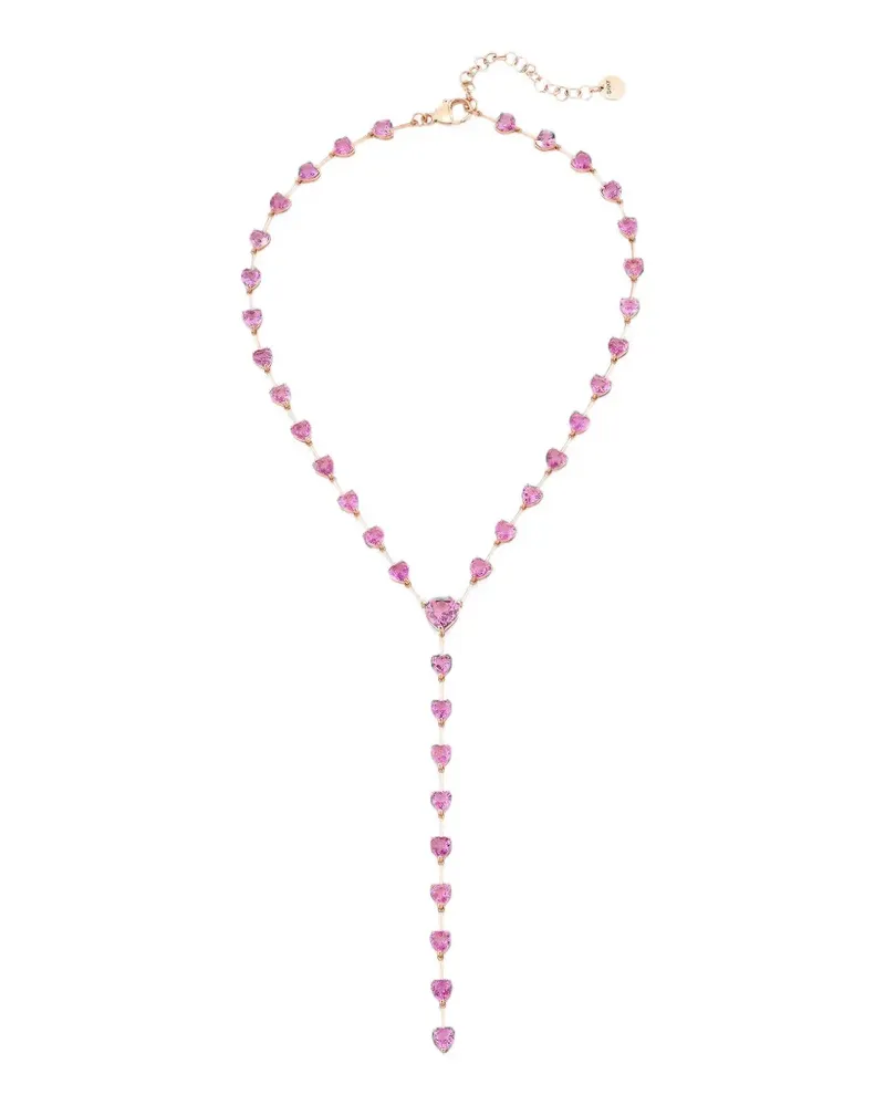 SHAY Herz-Halskette mit Saphir - Rosa Rosa