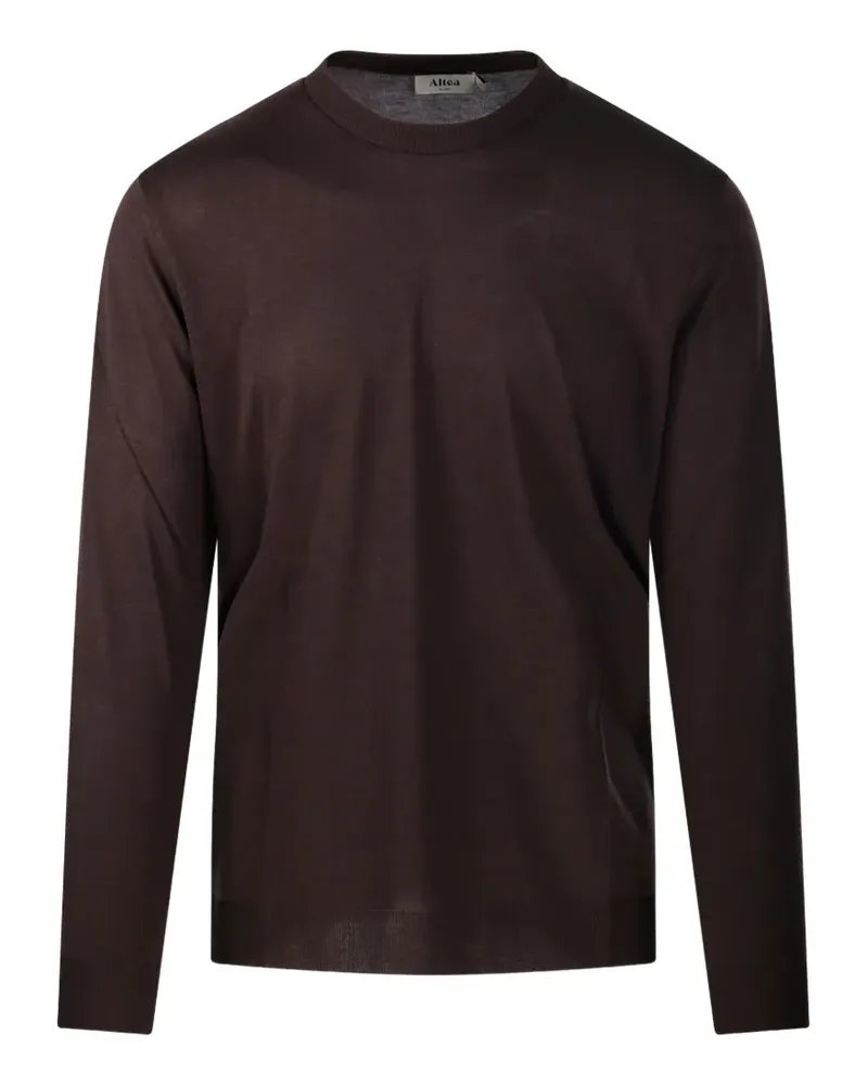 Altea Klassisches Langarmshirt - Braun Braun