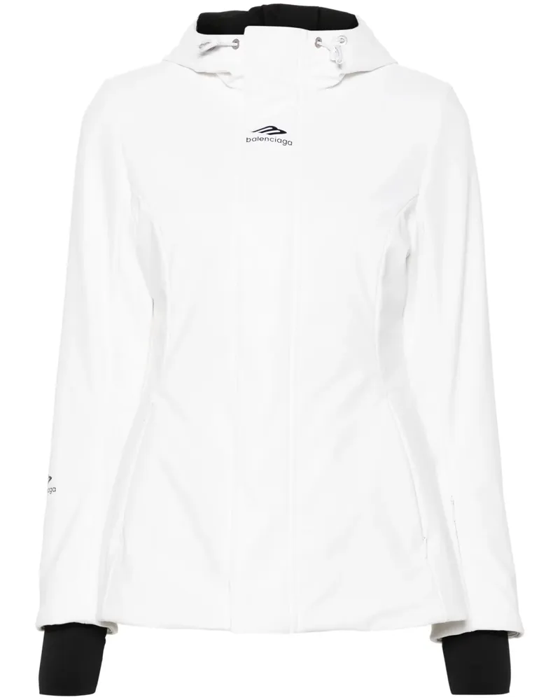 Balenciaga 3B Sports Icon Sanduhr-Skijacke - Weiß Weiß