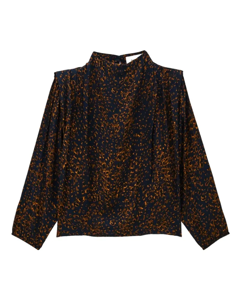 ba&sh Hope Bluse mit Stehkragen - Blau Blau