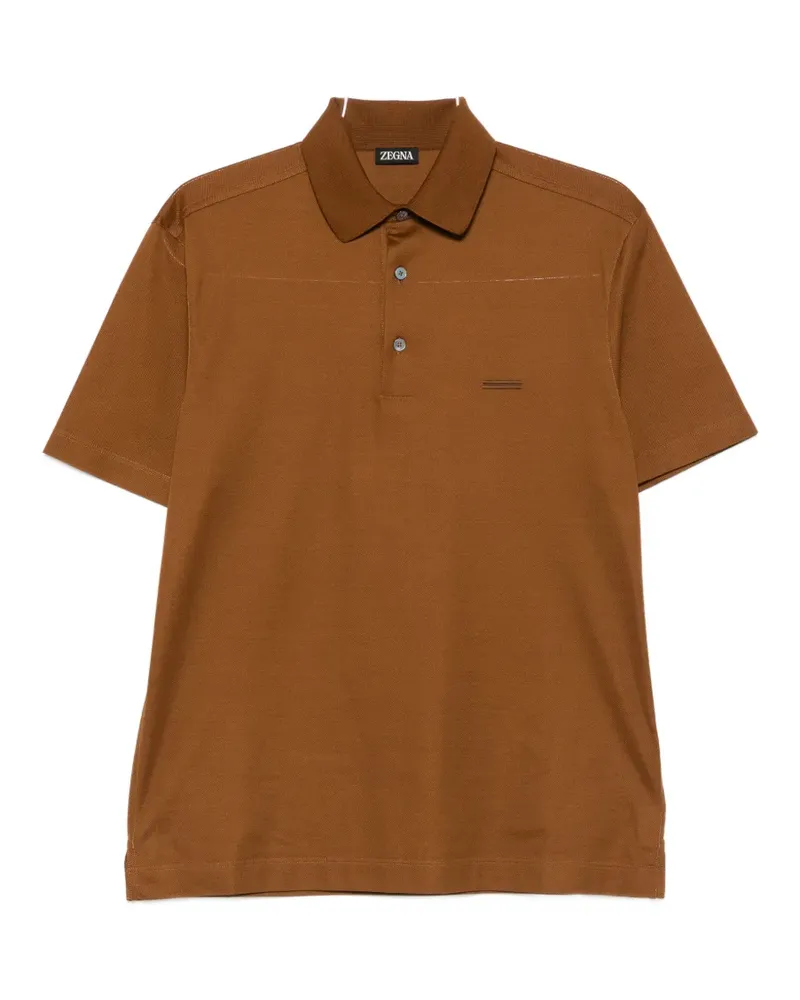 Ermenegildo Zegna short-sleeve polo shirt - Braun Braun