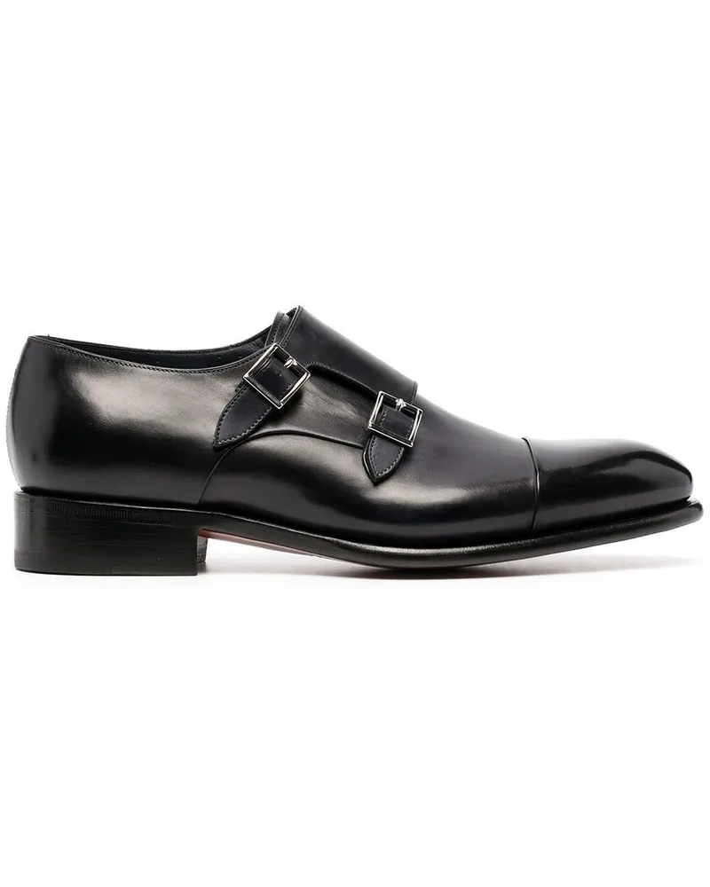 Santoni Monk-Schuhe mit doppelter Schnalle - Blau Blau