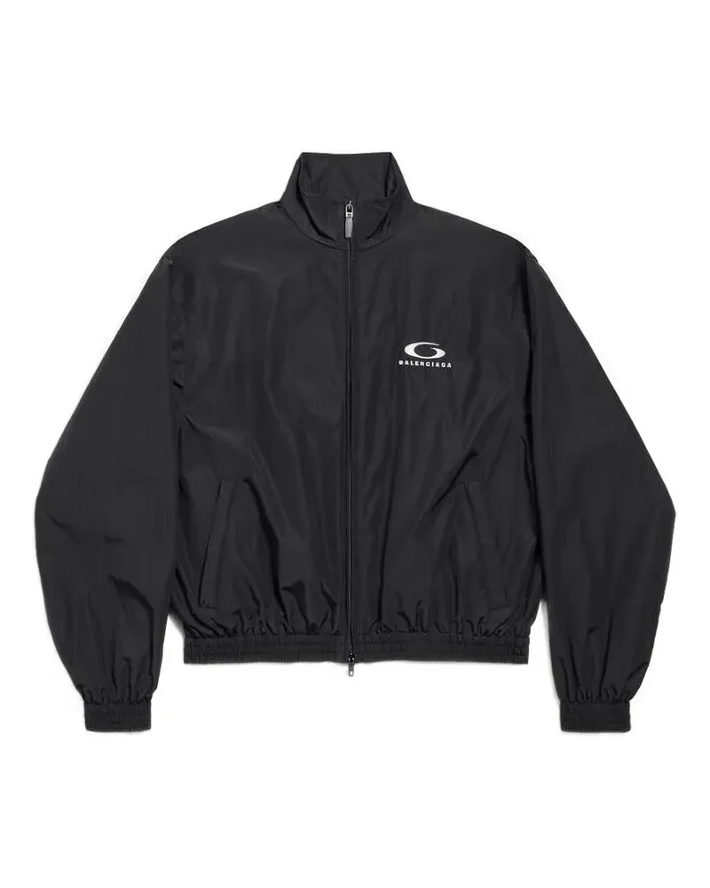 Balenciaga Jacke mit Stehkragen - Schwarz Schwarz