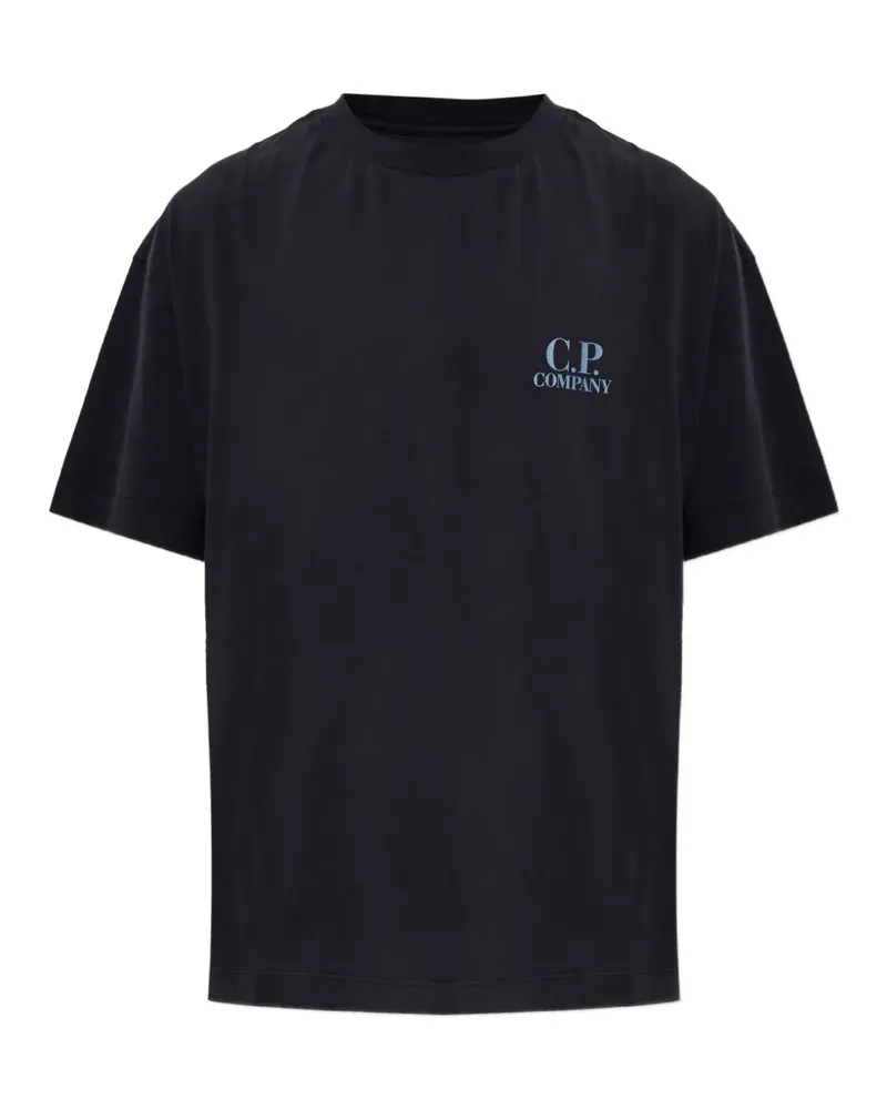 C.P. Company T-Shirt mit Logo-Print - Blau Blau