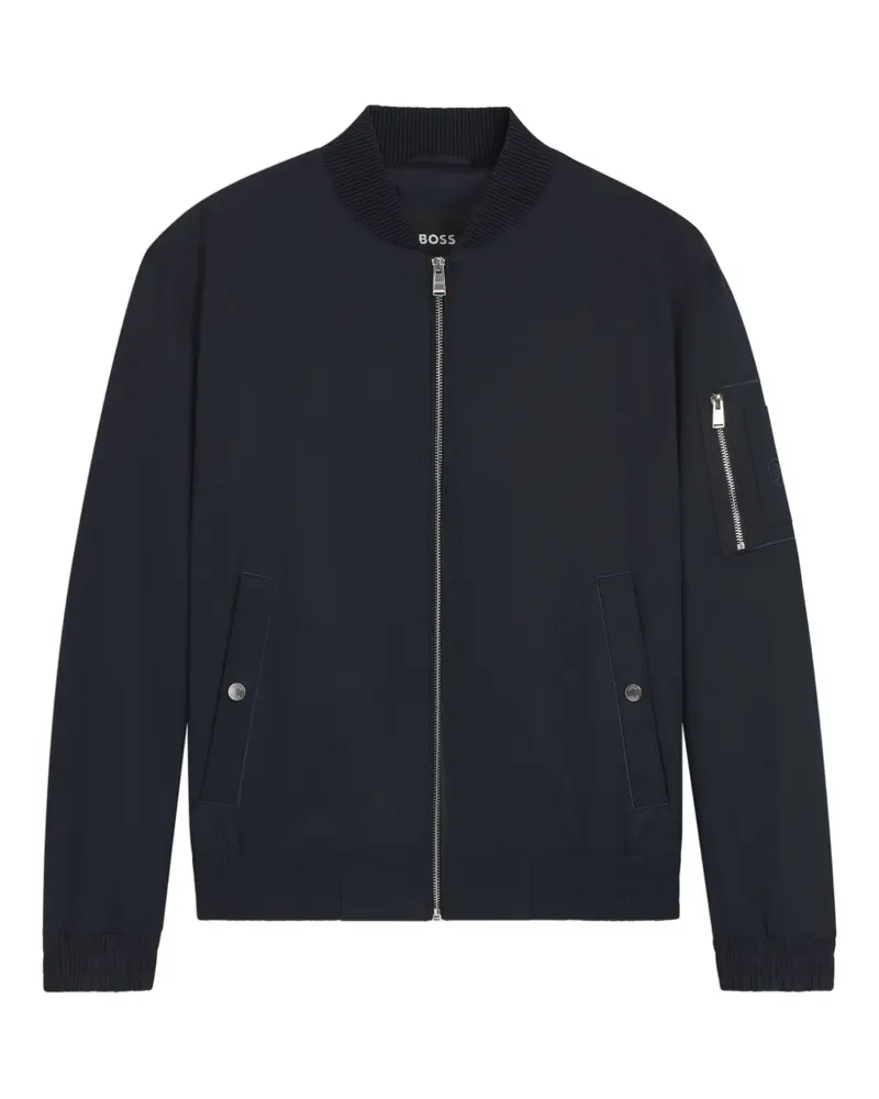 HUGO BOSS Bomberjacke mit Reißverschluss - Blau Blau