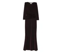 Maxikleid im Metallic-Look - Violett