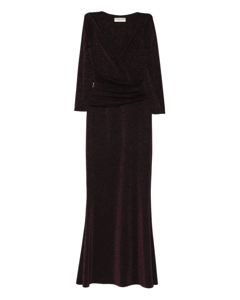 Chiara Boni Maxikleid im Metallic-Look - Violett Violett
