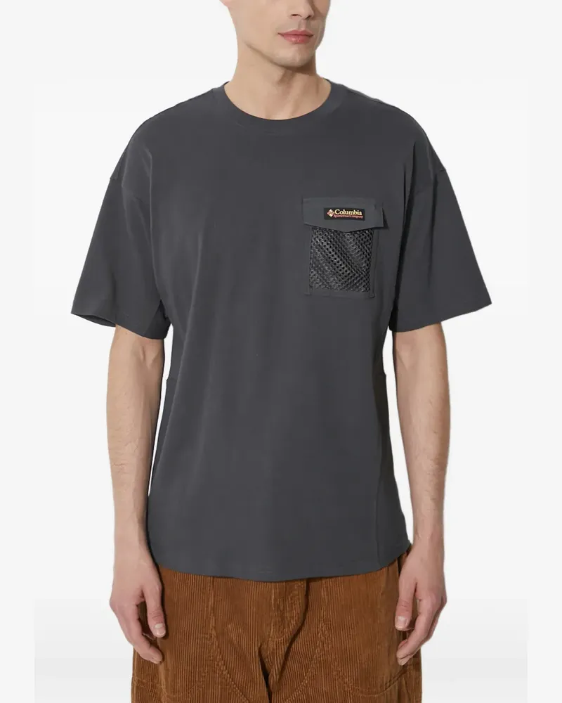 Columbia Sportswear Company T-Shirt mit Mesh-Tasche - Grau Grau