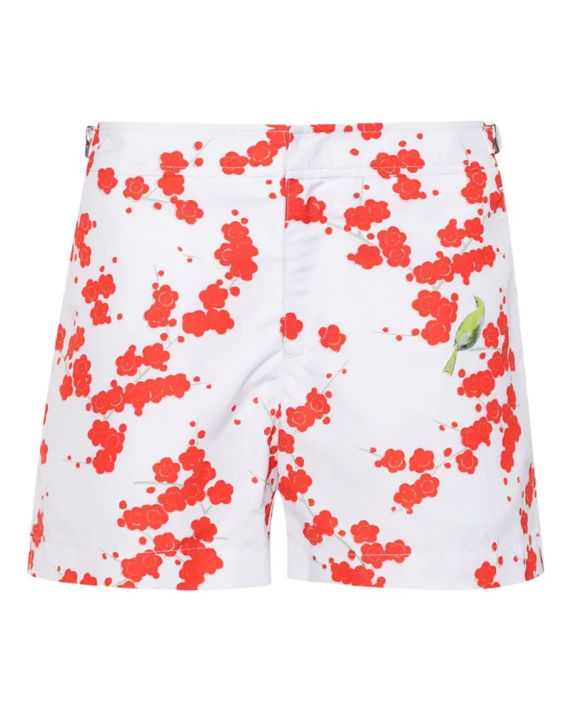 Orlebar Brown Setter Plum Blossom Badeshorts - Weiß Weiß