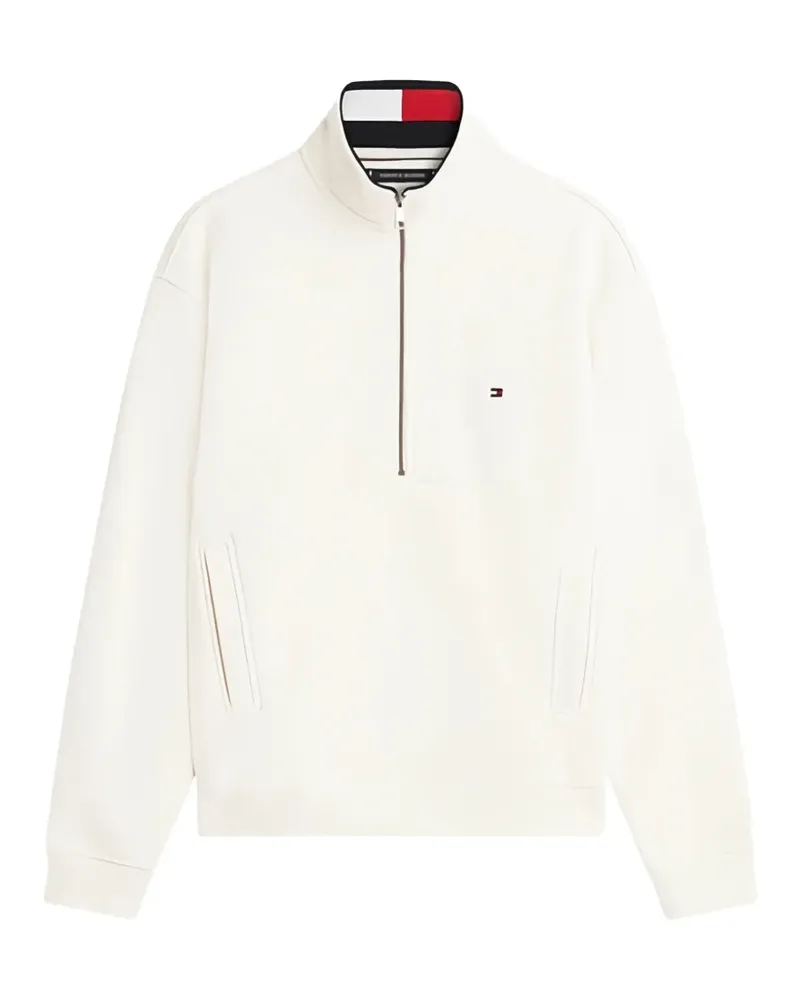 Tommy Hilfiger quarter-zip Flag sweater - Nude Nude
