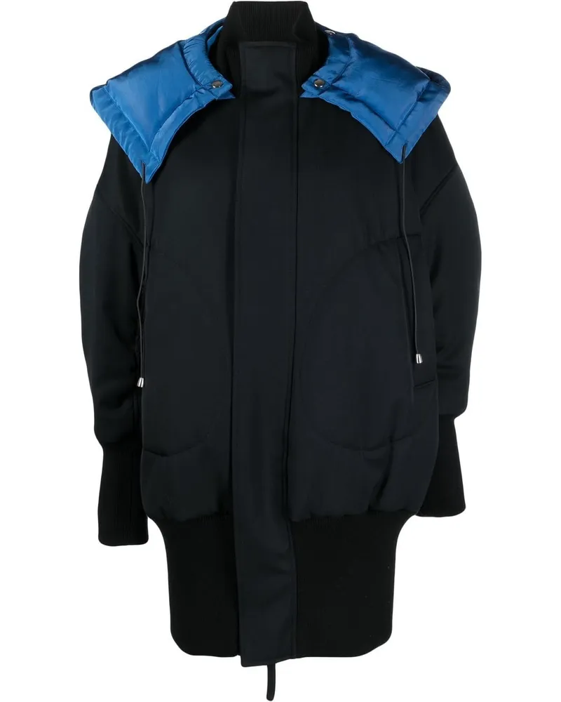 Colville Parka mit Kontrasteinsatz Blau