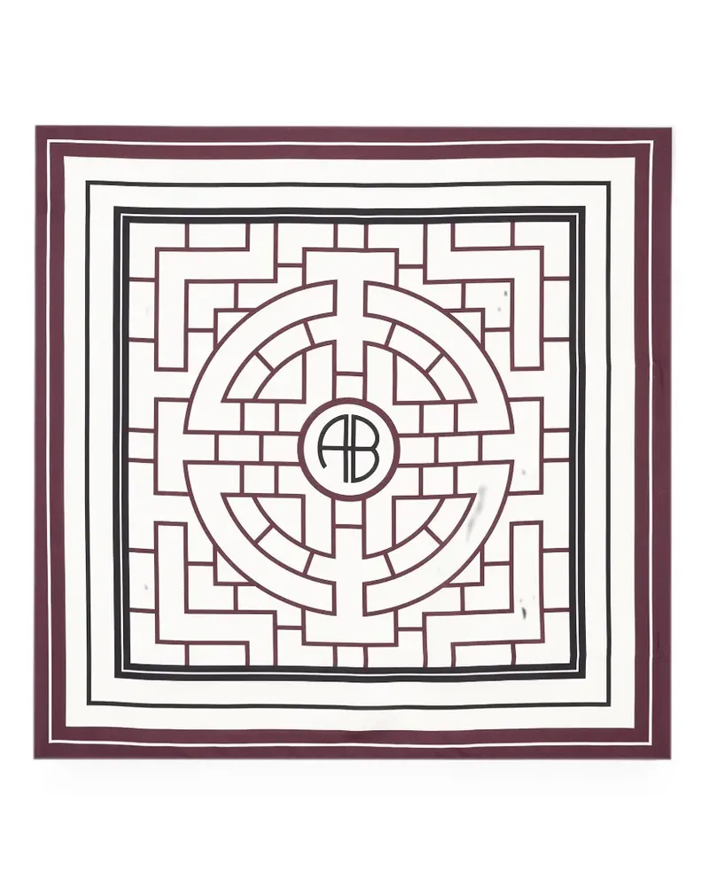 Anine Bing York scarf AB - fig - Weiß Weiß