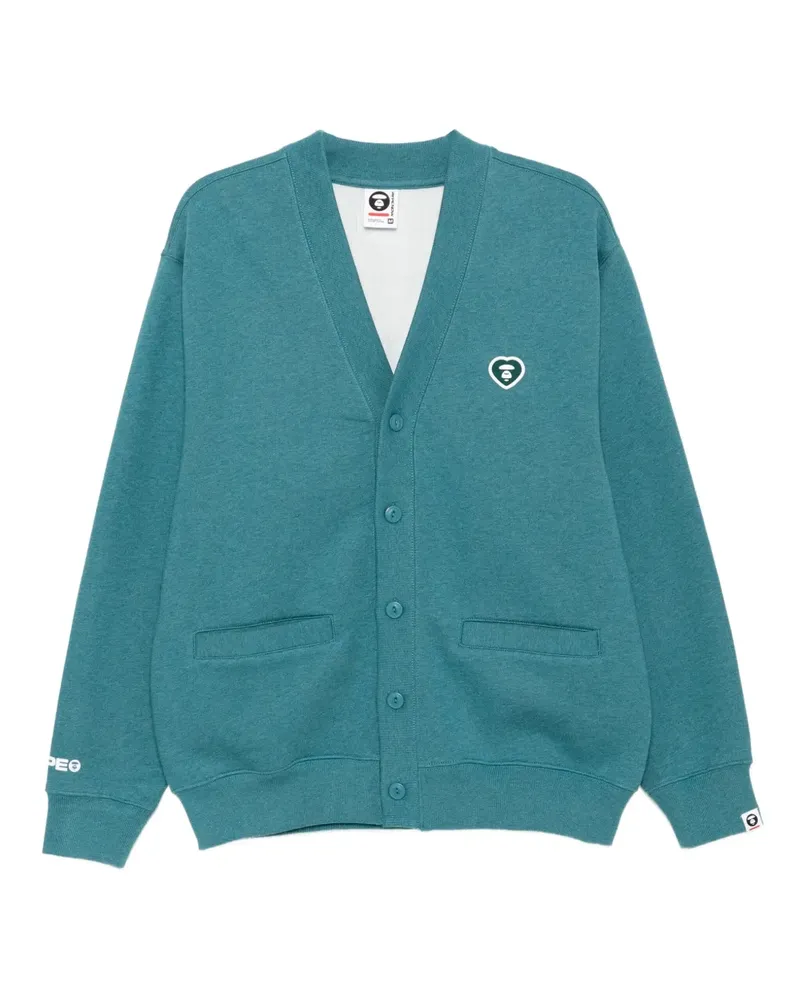BAPE Sweatshirt mit Logo-Applikation - Grün Grün