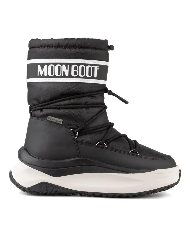 Moon Boot Stiefel mit Schnürung - Schwarz Schwarz