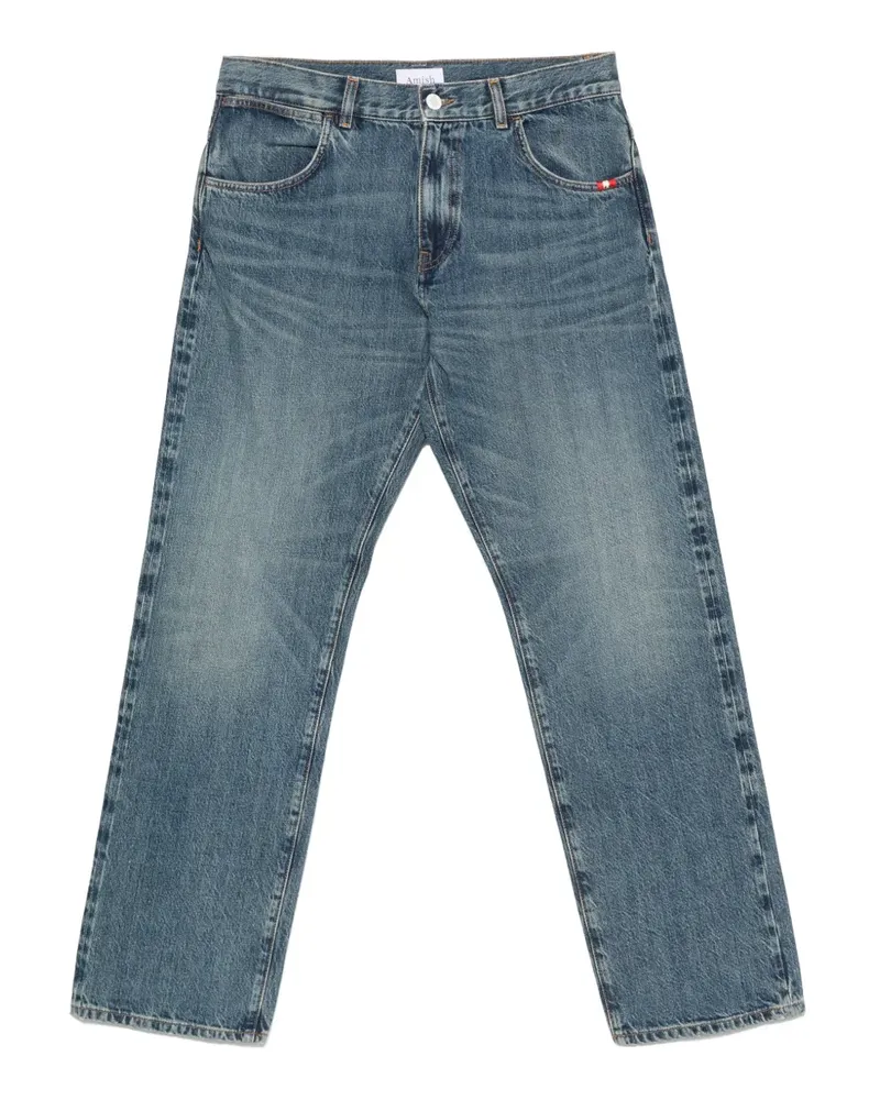Amish Liam straight-leg faded jeans - Blau Blau