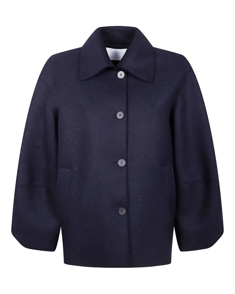 Harris Wharf London Jacke mit aufgesetzter Tasche - Blau Blau