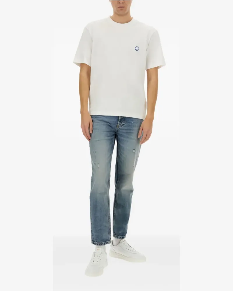 HUGO BOSS Jeans in Distressed-Optik - Blau Blau