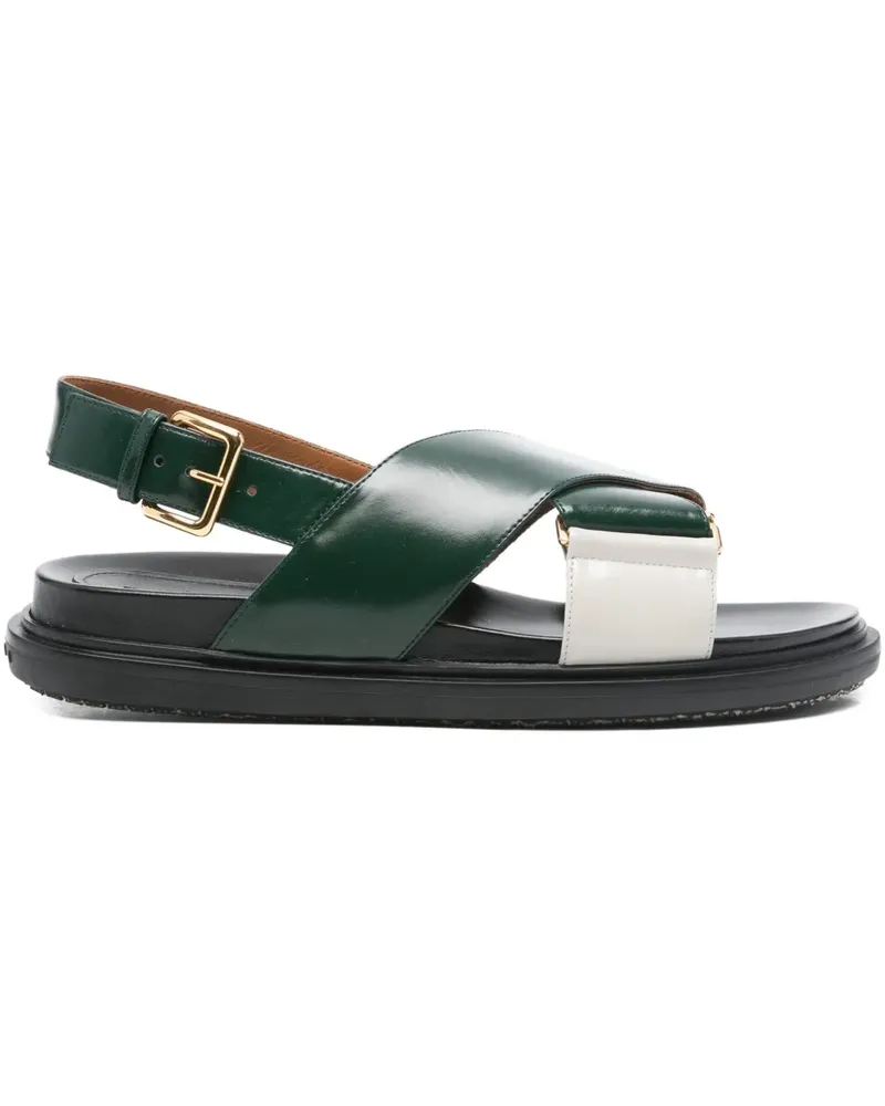 Marni criss-cross buckle sandals - Grün Grün