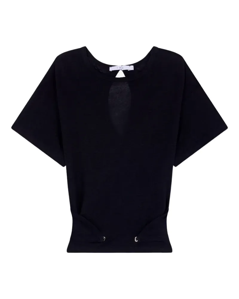 IRO Sorenza open-back T-shirt - Schwarz Schwarz