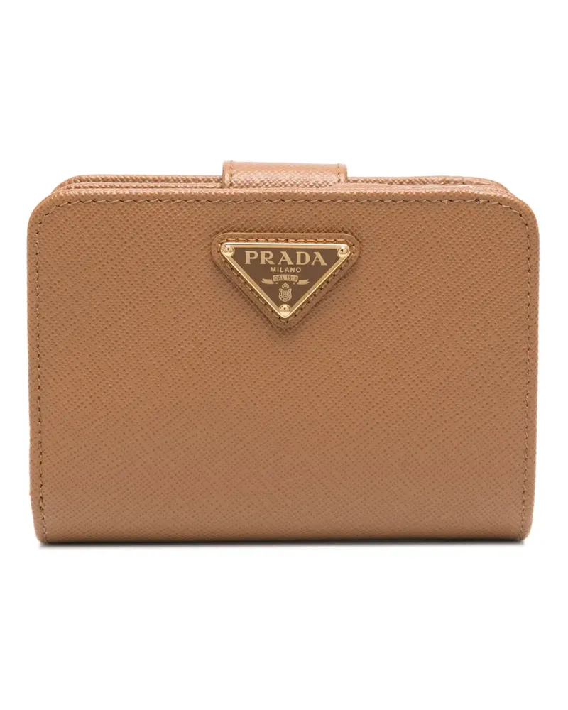 Prada Portemonnaie mit Triangel-Logo - Braun Braun