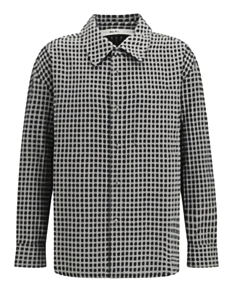 Séfr check-pattern flannel shirt - Grau Grau