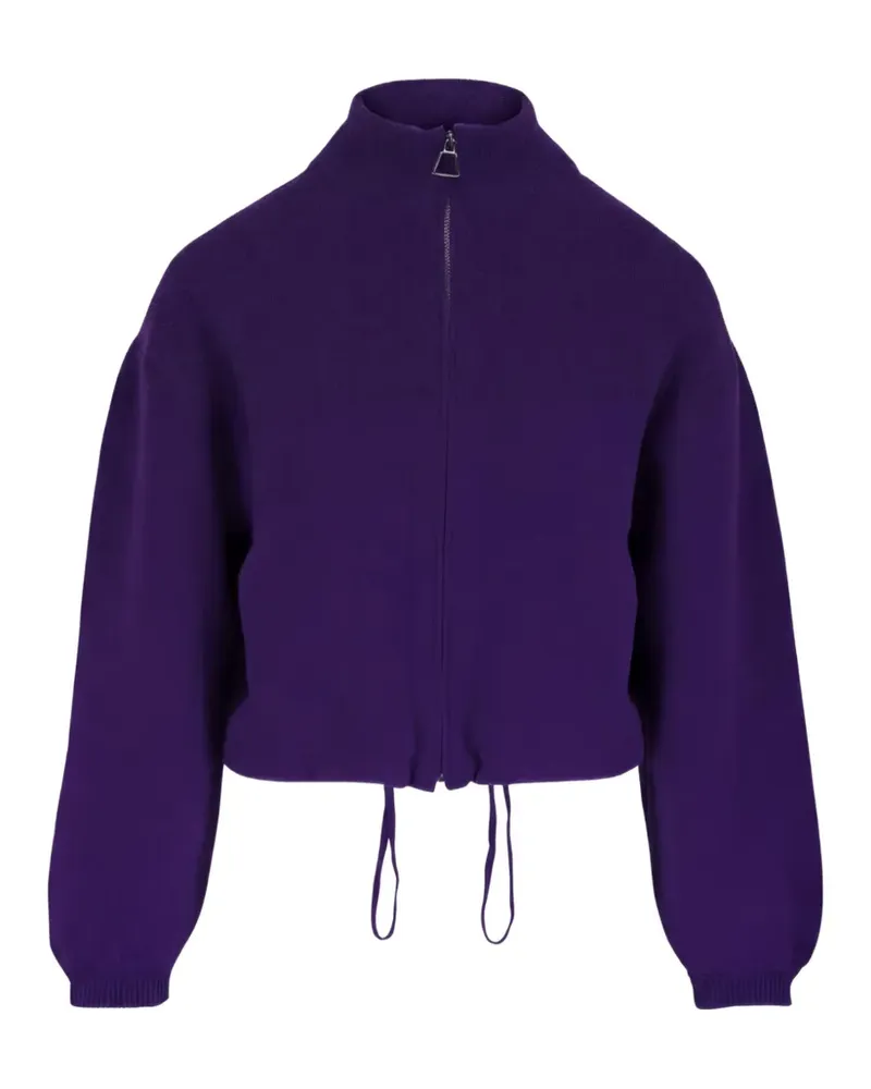Akris Cardigan mit Reißverschluss - Violett Violett