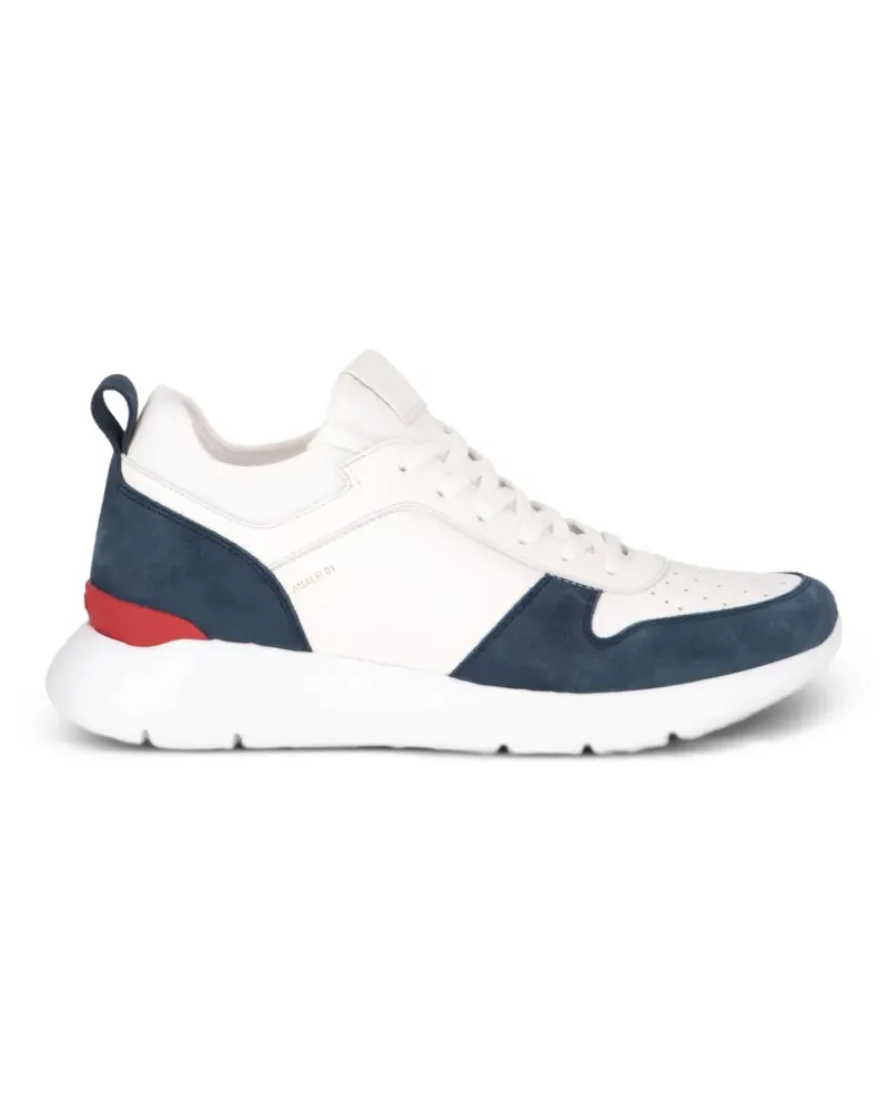 Isaia Amalfi 01 Sneakers mit Einsätzen - Weiß Weiß