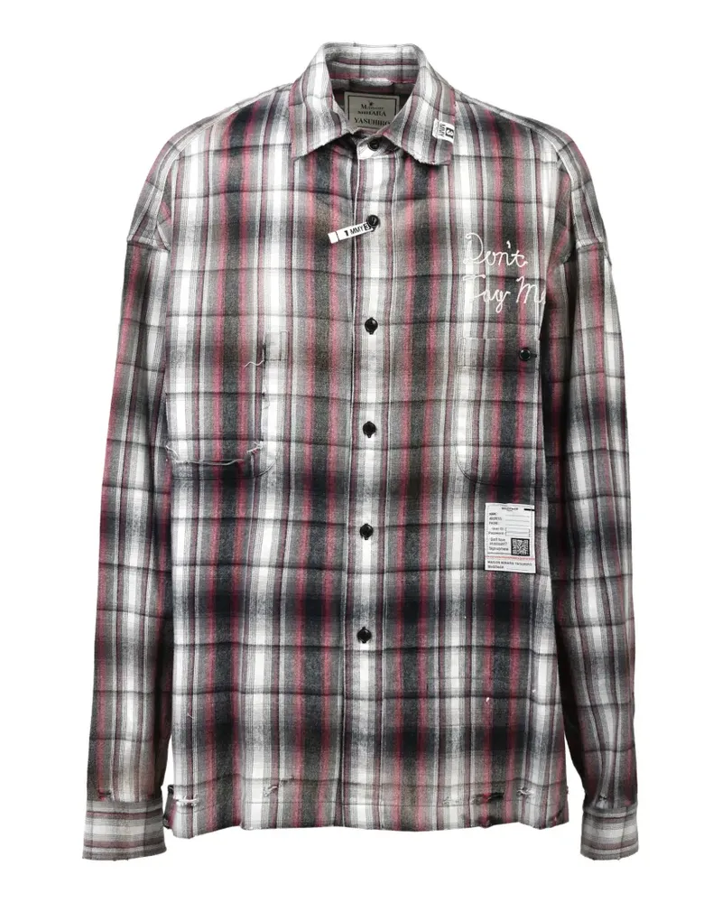 MIHARAYASUHIRO Like Check Hemd - Schwarz Schwarz