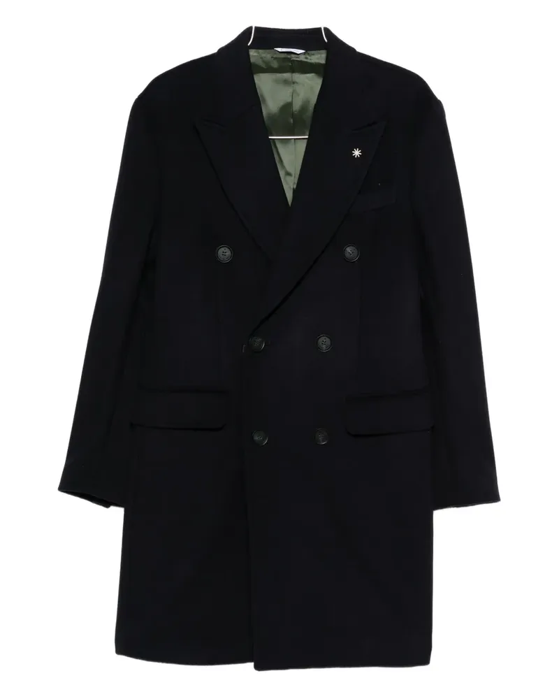 Manuel Ritz double-breasted coat - Schwarz Schwarz