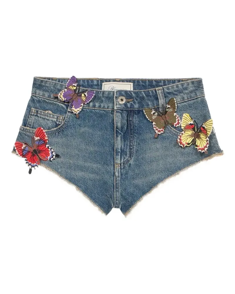 Blumarine Butterfly Shorts - Blau Blau