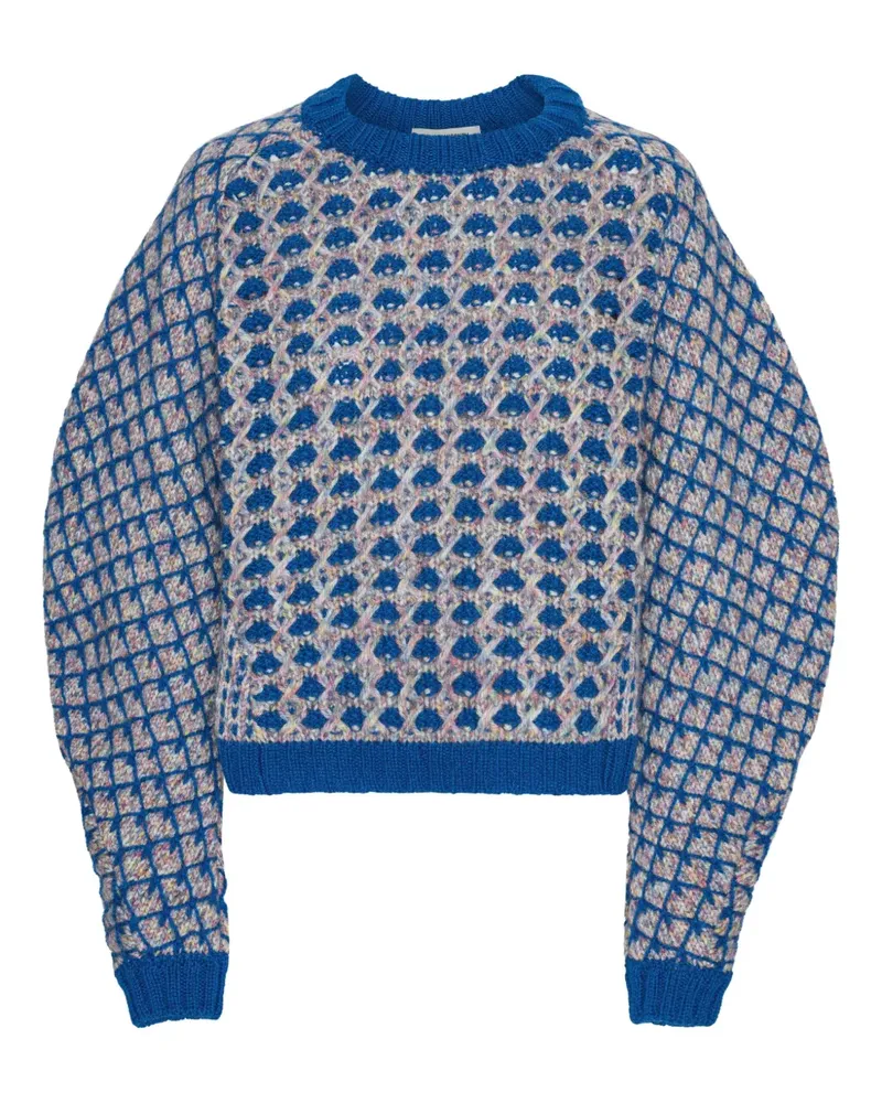 Henrik Vibskov Pullover mit geometrischem Muster - Blau Blau