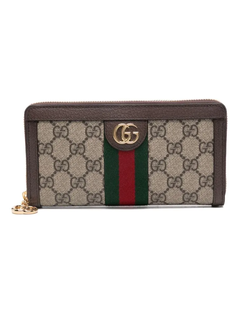 Gucci Ophidia Portemonnaie mit Reissverschluss - Braun Braun