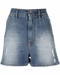 Dolce & Gabbana Jeans-Shorts im Distressed-Look Blau