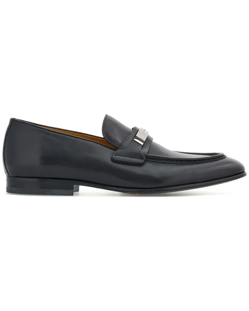 Ferragamo Mokassins mit Logo-Schild - Schwarz Schwarz