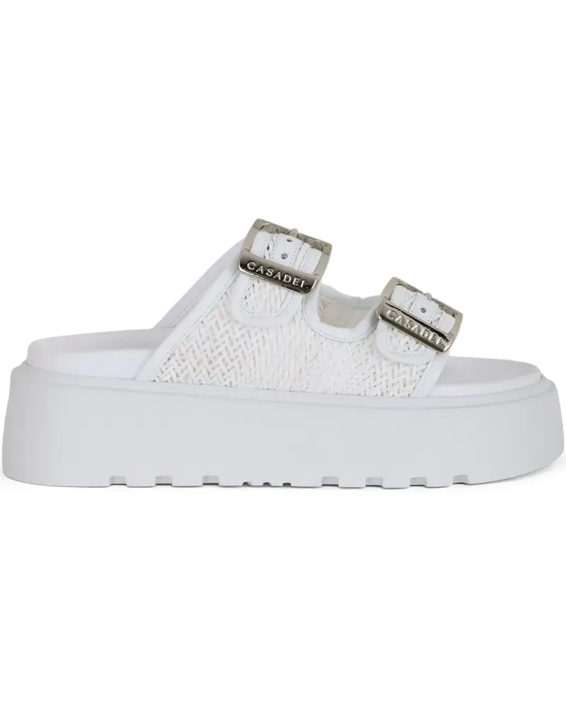 Casadei Birky Ale Pantoletten - Weiß Weiß
