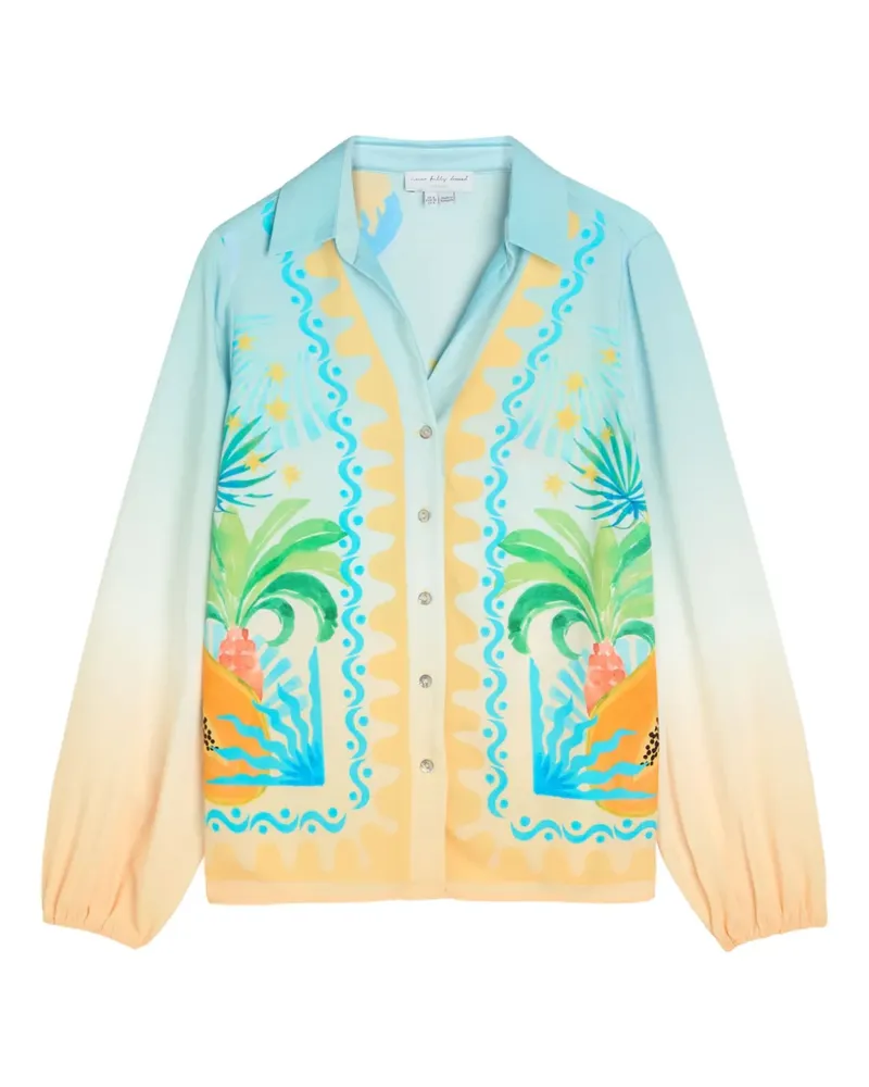 Never Fully Dressed Rio Miley Bluse mit Print - Blau Blau