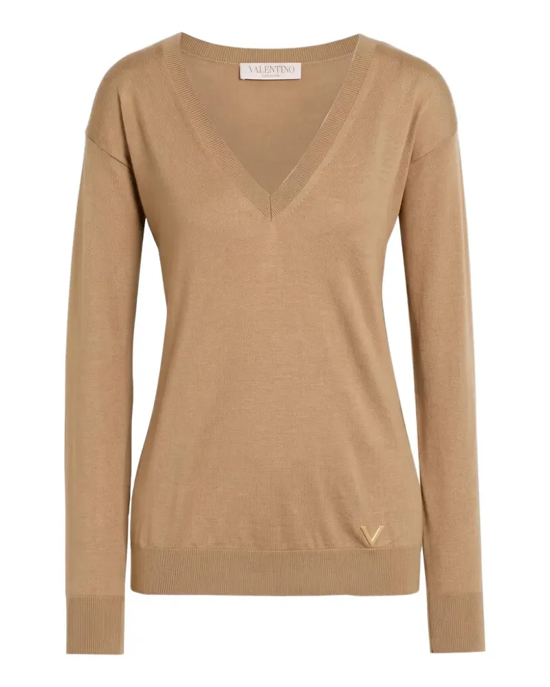 Valentino Garavani Pullover mit V-Ausschnitt - Braun Braun