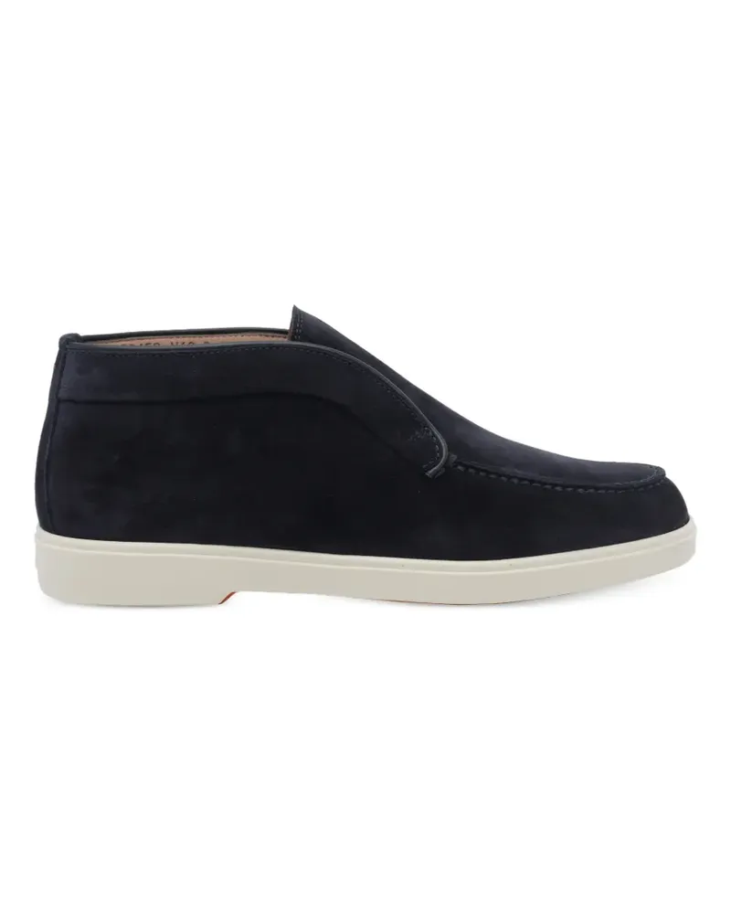 Santoni Loafer aus Wildleder - Blau Blau