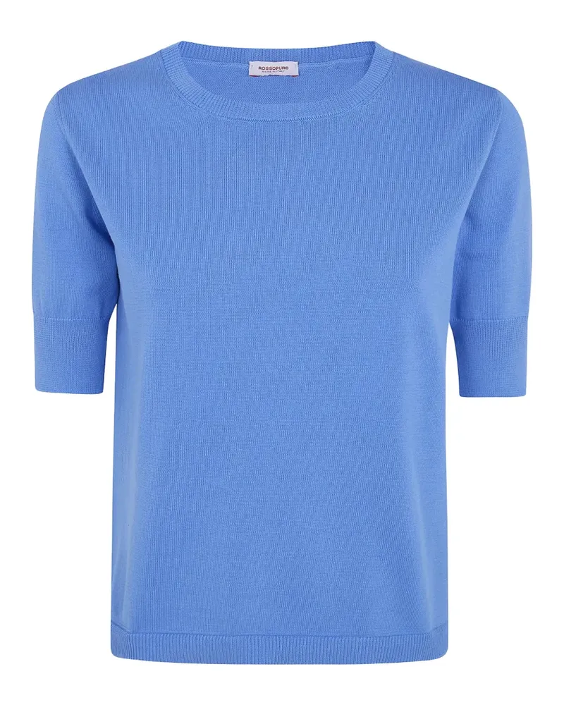 ROSSOPURO short-sleeve knitted top - Blau Blau