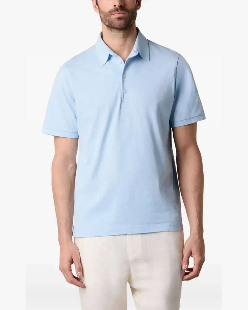 Brooks Brothers Poloshirt aus Jersey - Blau Blau