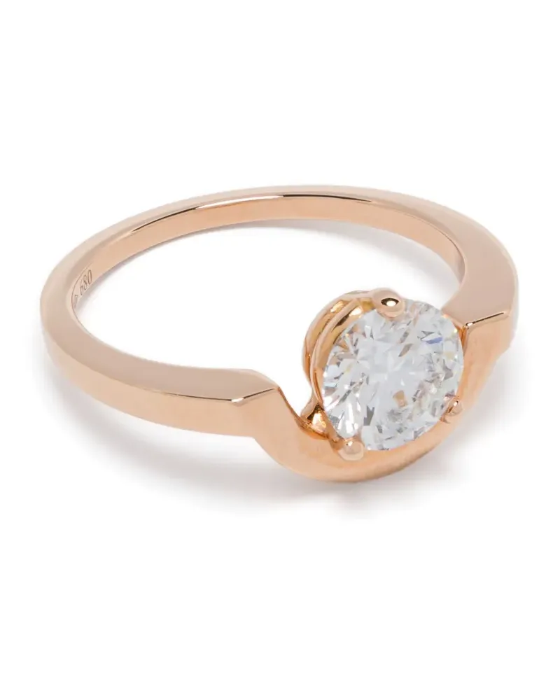 Loyal.e Paris 18kt Intrépide Petit Rotgoldring mit Diamant Gold
