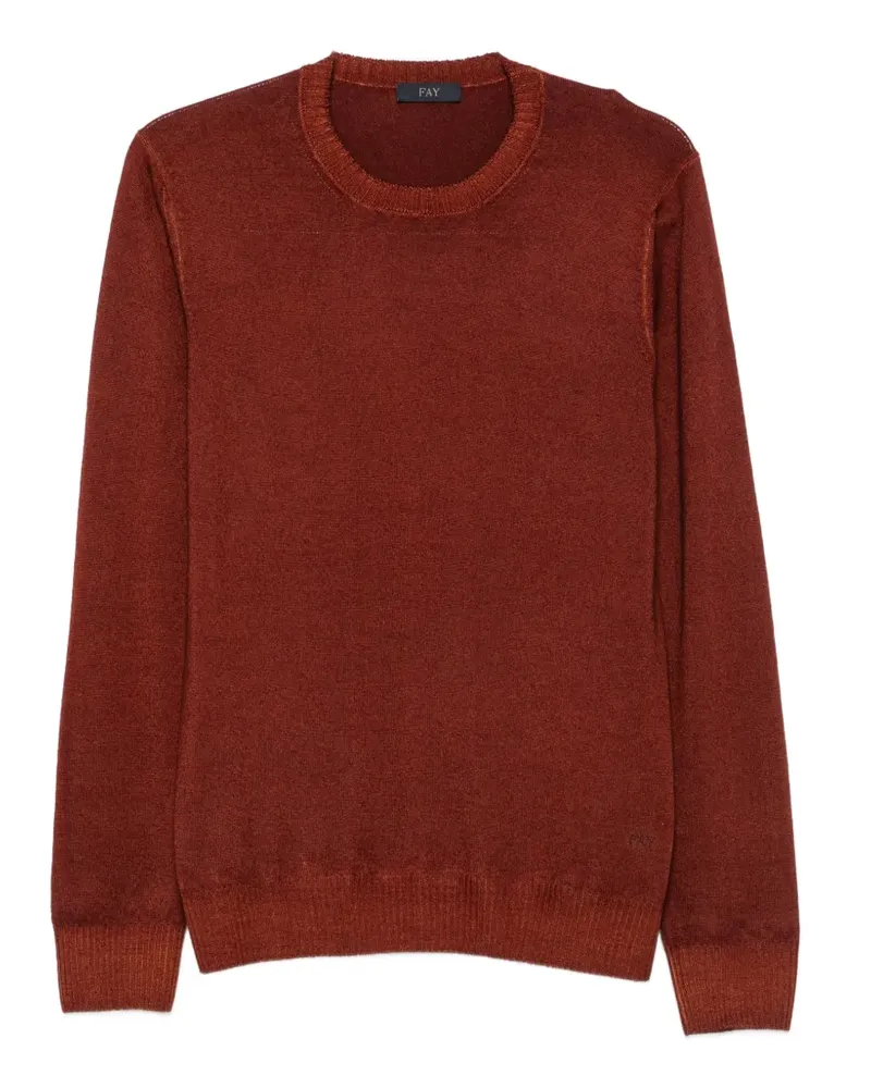 Fay Pullover mit rundem Ausschnitt - Rot Rot