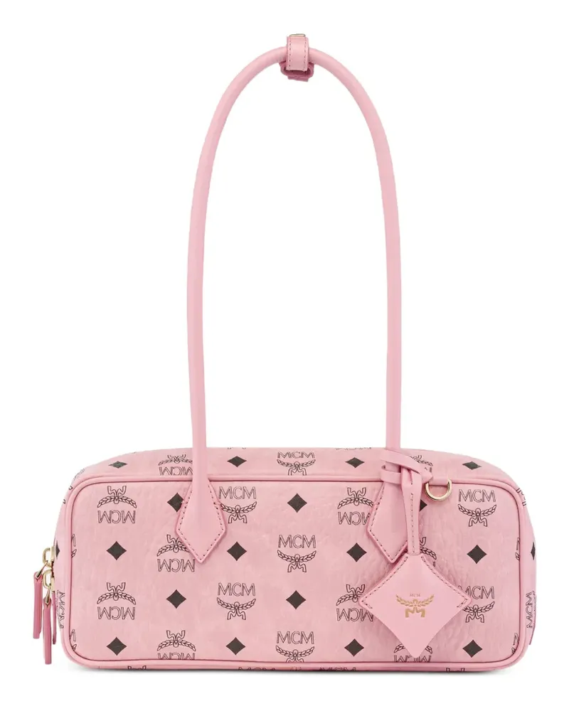 MCM Aren Visetos shoulder bag - Rosa Rosa