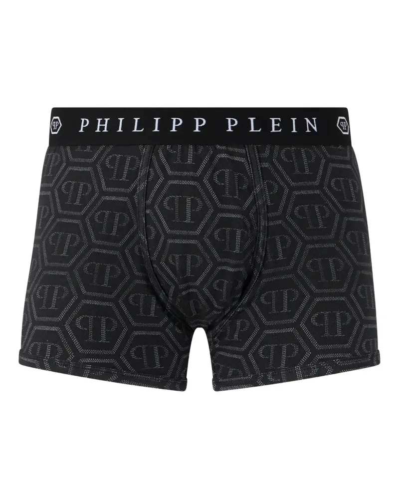 Philipp Plein Boxershorts mit Monogramm - Schwarz Schwarz