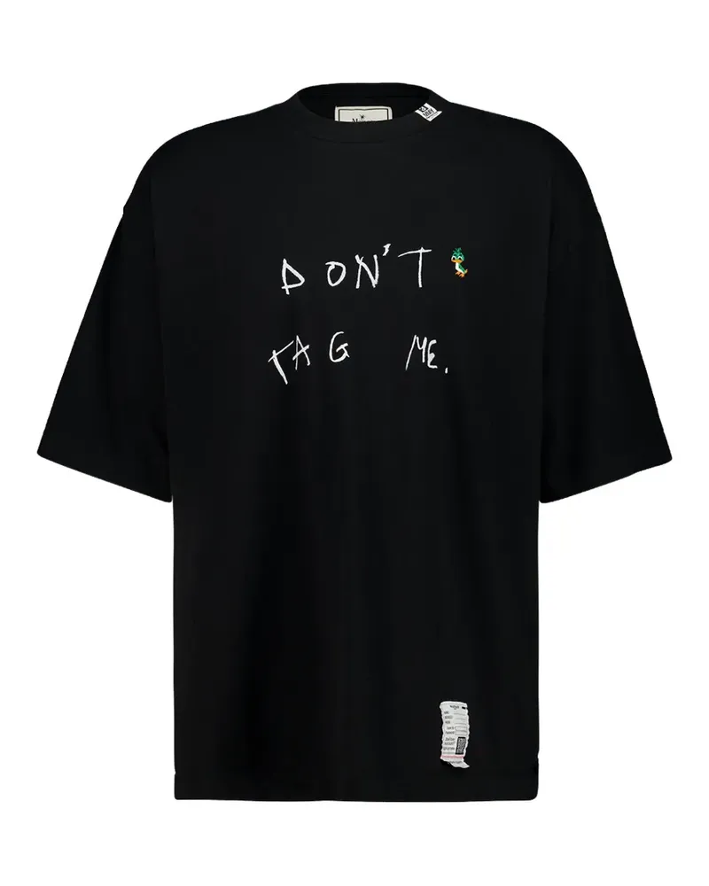 MIHARAYASUHIRO Don't Tag Me T-Shirt mit Print - Schwarz Schwarz