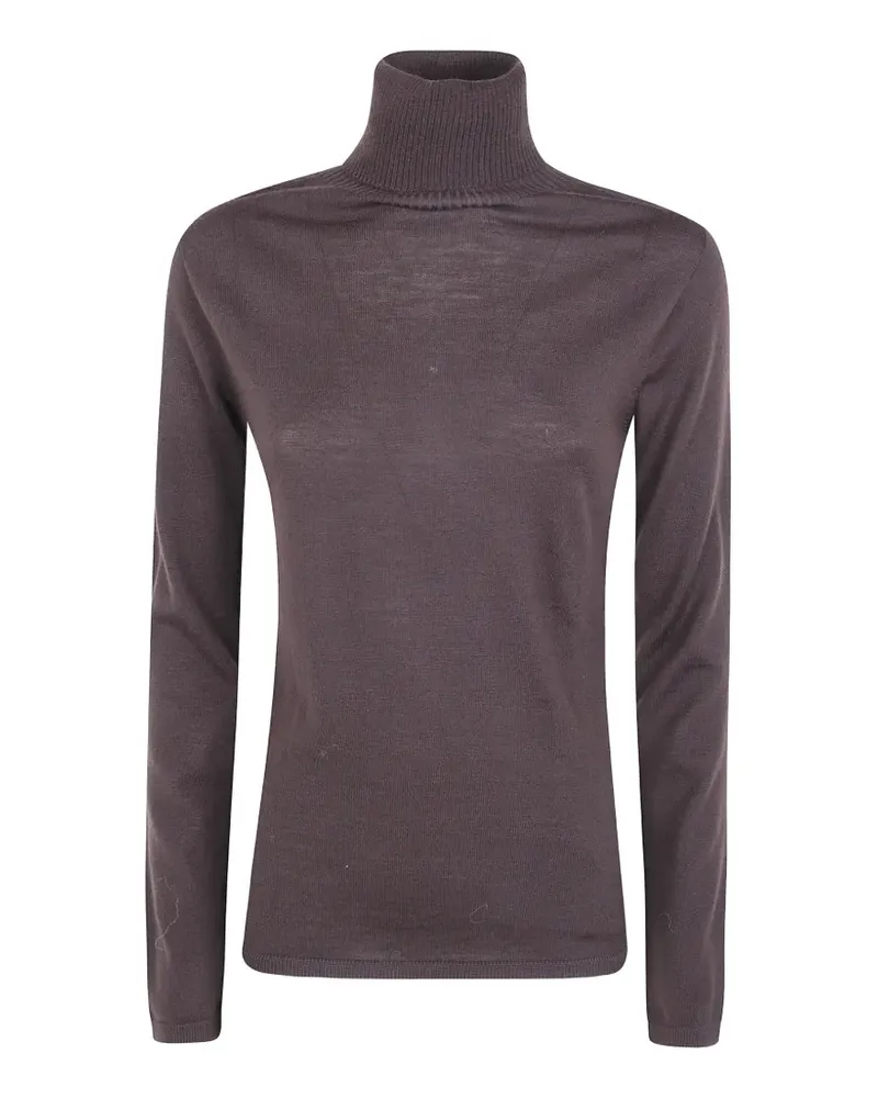 D.EXTERIOR Gestrickter Pullover mit Rollkragen - Braun Braun