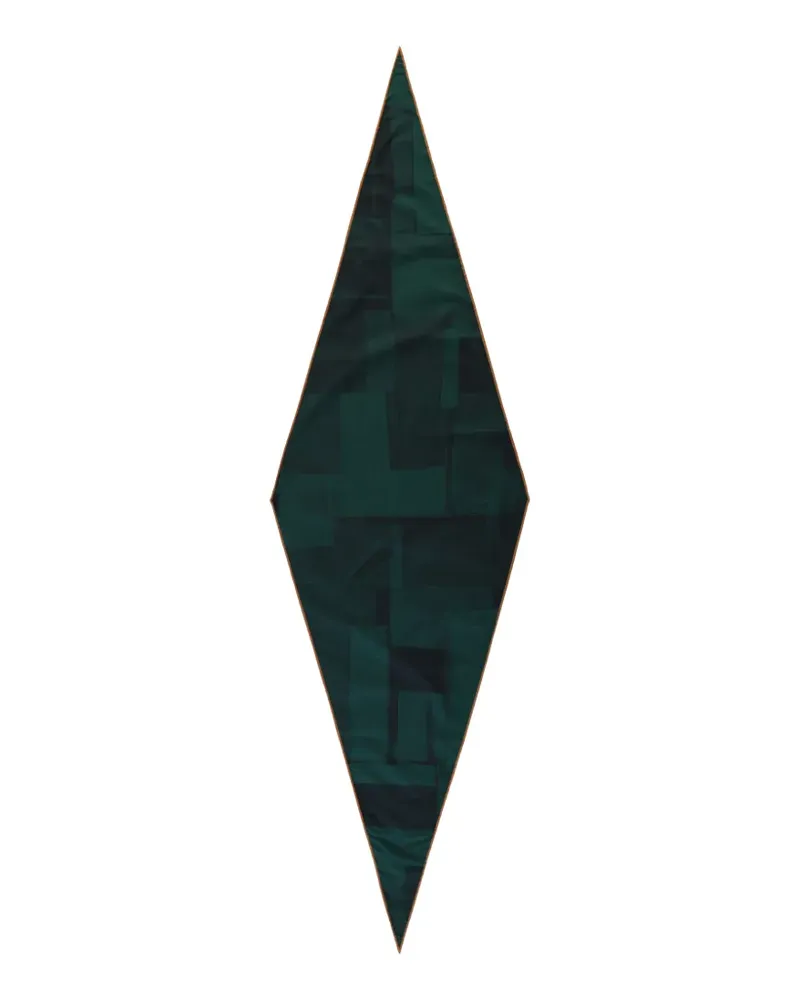 Ermenegildo Zegna geometric-print diamond scarf - Grün Grün